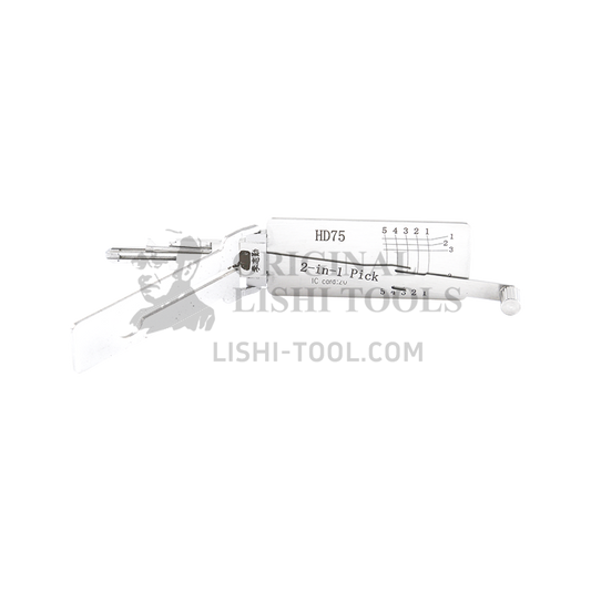 Lishi 2-in-1 HD75 Honda Motorcycle Ignition Lock Decoder & Pick Tool: Efficient Lock Decoding Tool