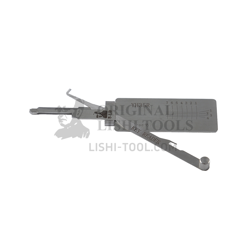Lishi Tools (7-CUT) YH35R 2-in-1 Pick and Decoder - Suitable for Yamaha Motorcycle Ignition Locks / Anti-Glare Design