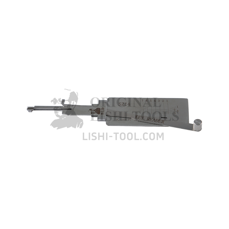Lishi 7-CUT SZ14 2-in-1 Pickup Decoder Suzuki Motorcycle Ignition Lock