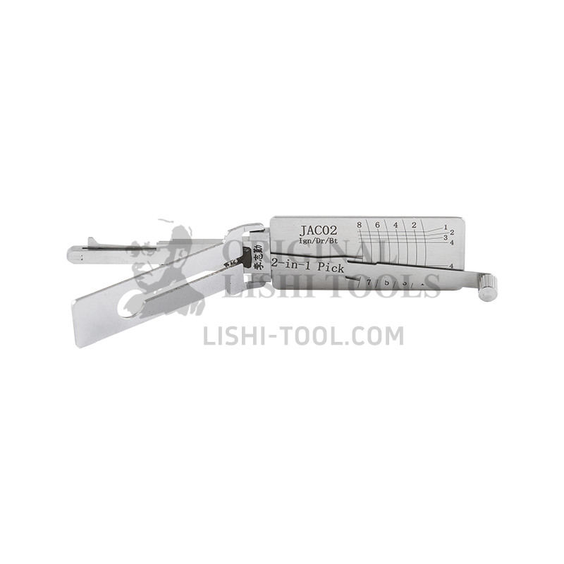 Lishi 2-in-1 (8-CUT) JAC02 Tool for JAC Tongyue - Lock Pick and Decoder - Door Lock/Anti-Glare
