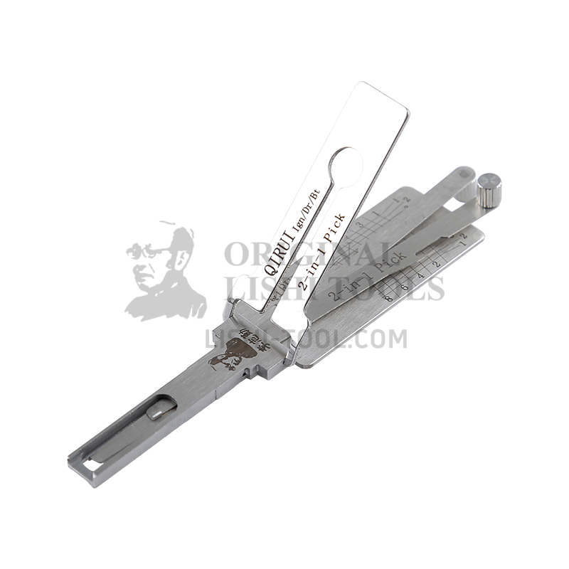 Lishi 2-in-1 (8-CUT) QIRUI for Chery - Door, Ignition, and Trunk Lock Pick and Decoder