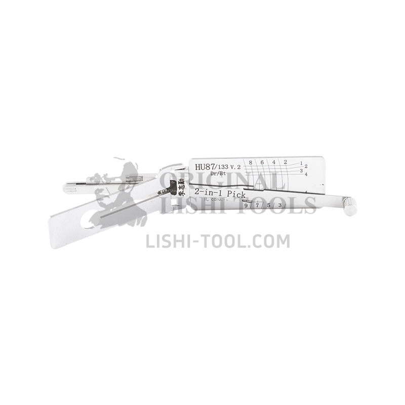Lishi 2-in-1 (10-CUT) HU87/133 v.2 Tool for Suzuki - Lock Pick and Decoder - Door Lock, Trunk