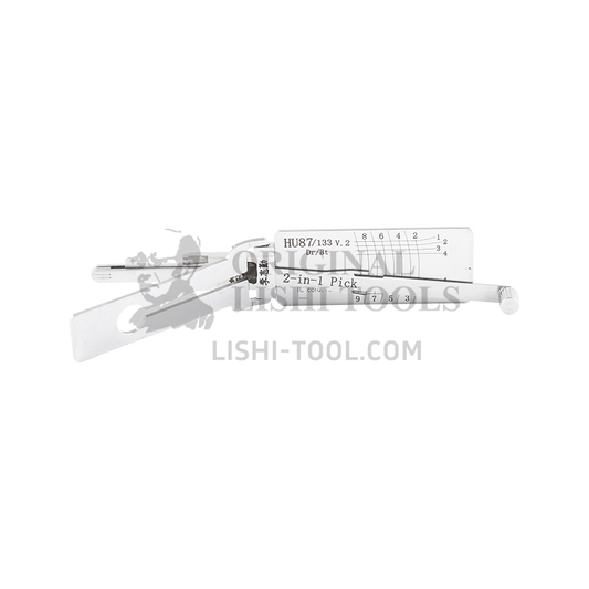 Lishi 2-in-1 (10-CUT) HU87/133 v.2 Tool for Suzuki - Lock Pick and Decoder - Door Lock, Trunk