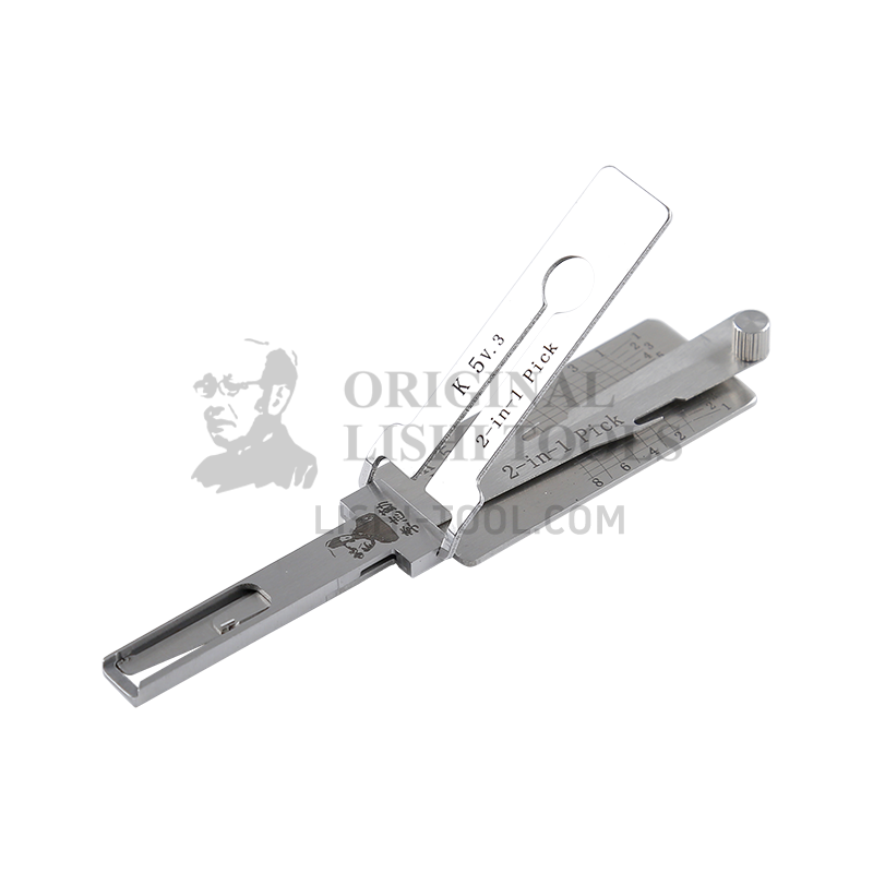 Lishi 2-in-1 (8-CUT) K5 v.3 for Hyundai Yerna and New K5 - Ignition Lock Pick and Decoder