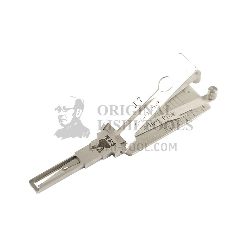 Lishi 2-in-1 (8-CUT) J7 for Jiefang J7 - Door Lock/Anti-glare Pick and Decoder