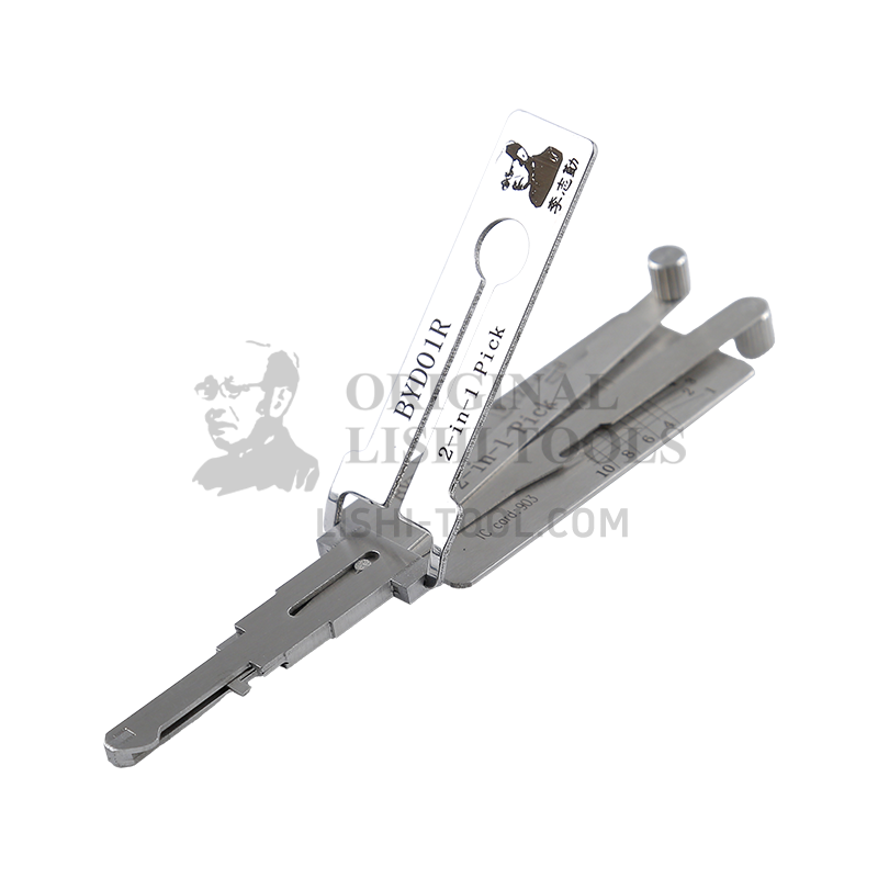 Lishi 2-in- 1 (8-CUT) BYD01R Tool for BYD F3 - Door Lock Pick and Decoder