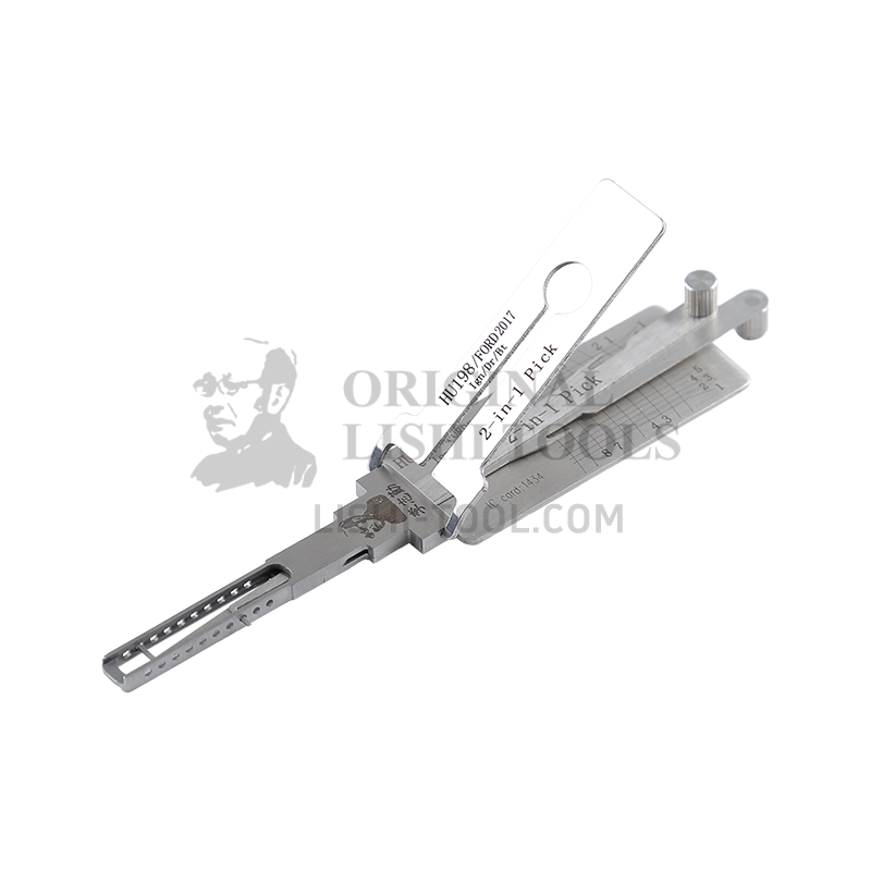 Lishi 2-in-1 (10-CUT) HU198/FORD2017 for 2018+ New Focus - Ignition, Door, and Trunk Lock Pick and Decoder