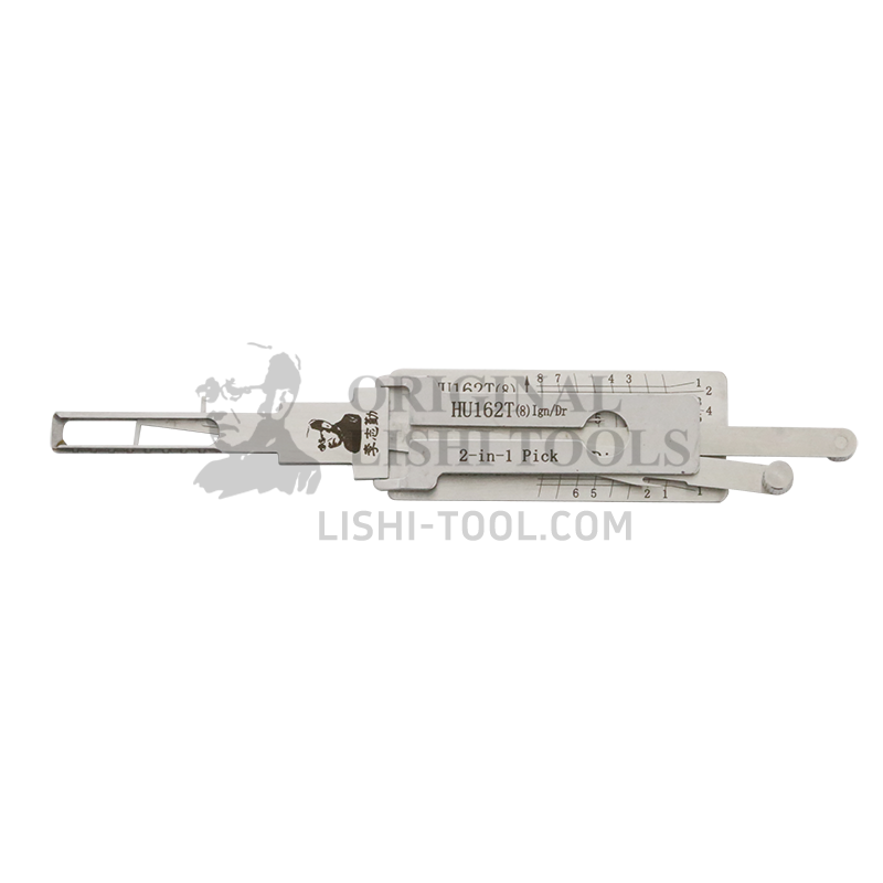 Lishi 2-in-1  (8-CUT)  HU162T for Imported Golf - Ignition and Door Lock Pick and Decoder