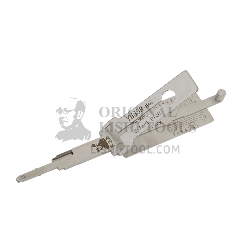 Lishi 7-CUT YH35R-MAG Right Slot 2-in-1 Decoder - Special Tool for Yamaha Motorcycle Ignition Locks