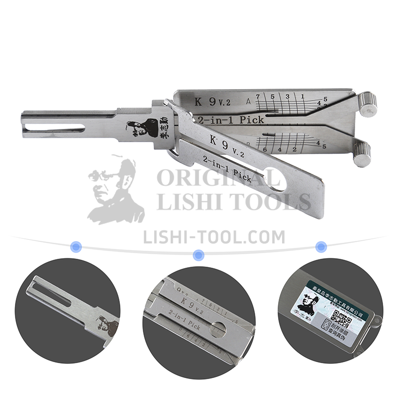 Lishi 2-in-1 (7-CUT) K9 for Kia - Ignition Lock Pick and Decoder