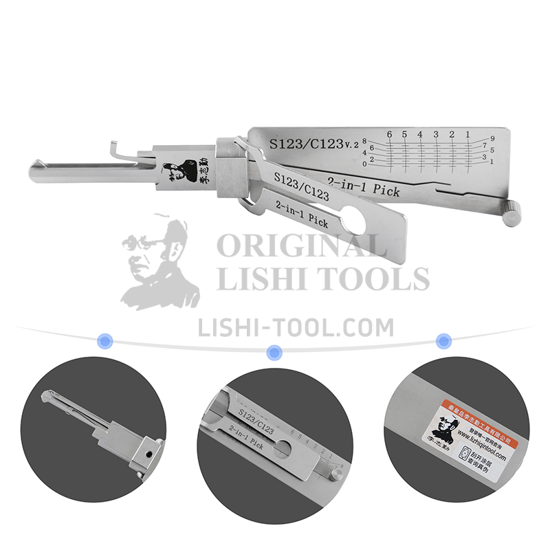 Lishi 2-in-1 Schlage S123 Residential Lock Pick Tool