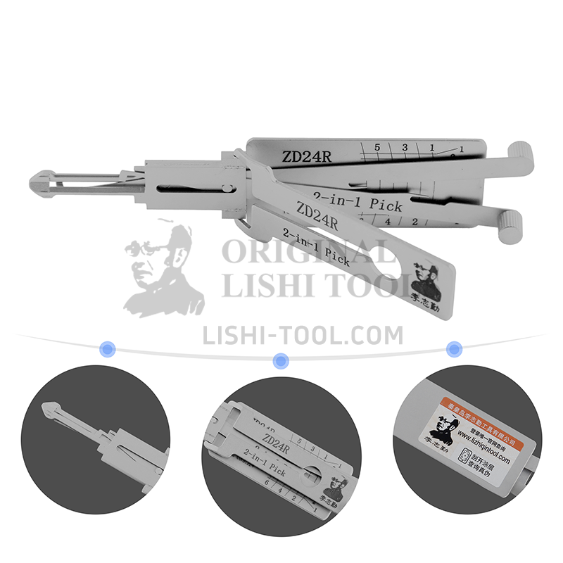 Lishi 2-in-1 ZD24R Aprilia Motorcycle Lock Pick Tool
