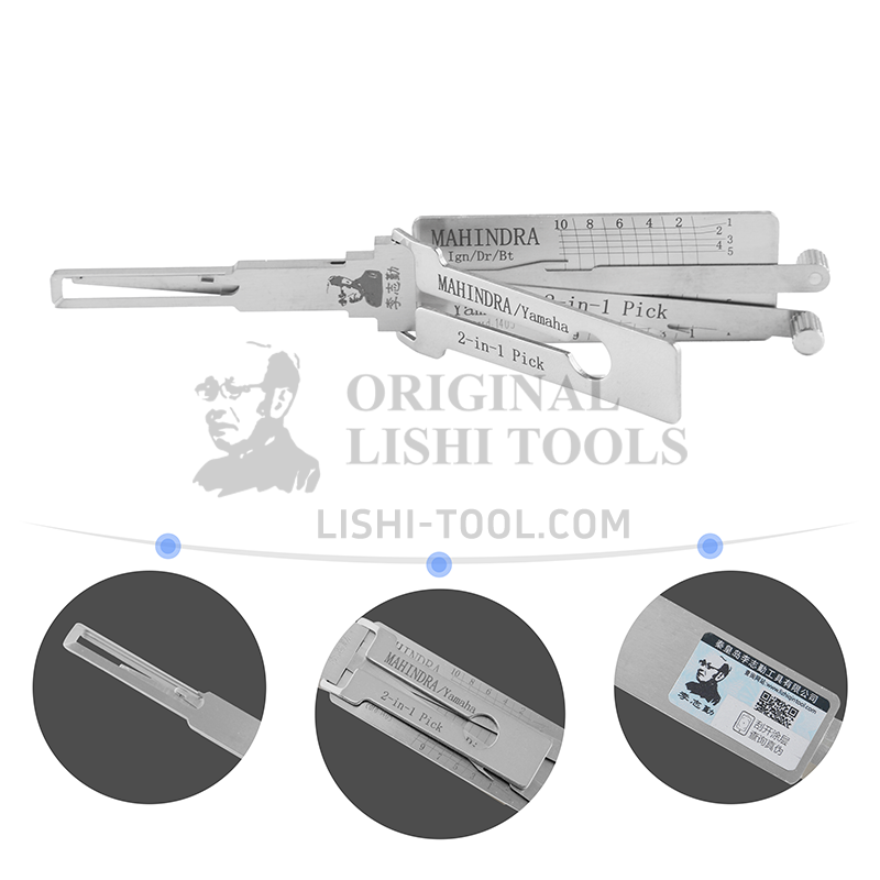Lishi 2-in-1 M-SLAZ Mahindra/Yamaha Motorcycle & Car Lock Pick Tool