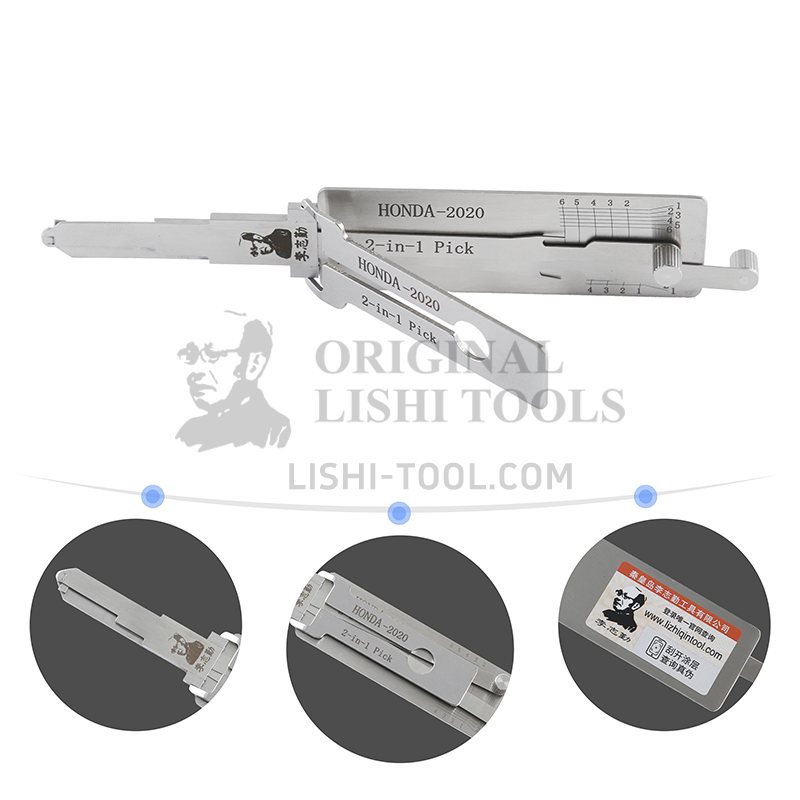 Lishi 2-in-1 (6-CUT) HON6-2020 for 2020+ Honda - Door Lock Pick and Decoder