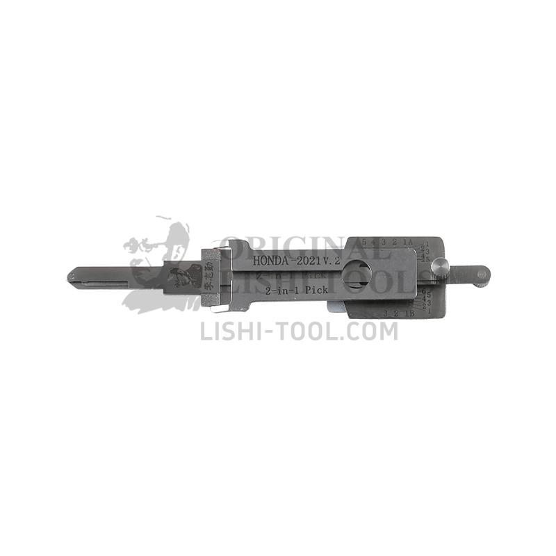Lishi 2-in-1 (5-CUT) HONDA2021 for 2021+ Honda - Door Lock Pick and Decoder