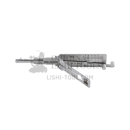 Lishi 2-in-1 H51/FO6 Tool - Lock Pick and Decoder - Door Lock / Sandblasted Edition