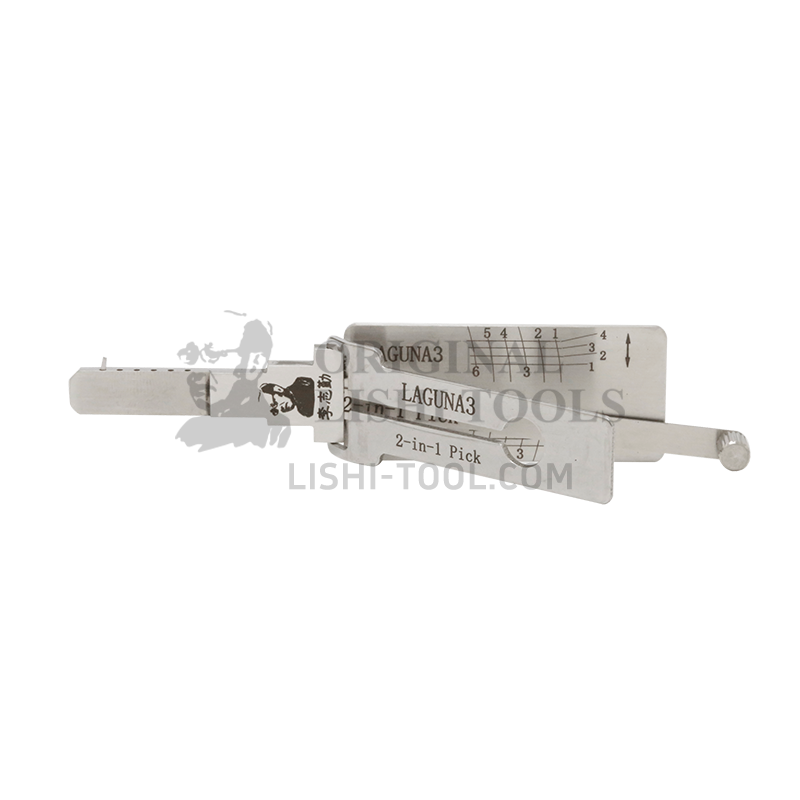 Lishi 2-in-1 (6-CUT) LAGUNA3 for Renault Laguna - Door Lock Pick and Decoder