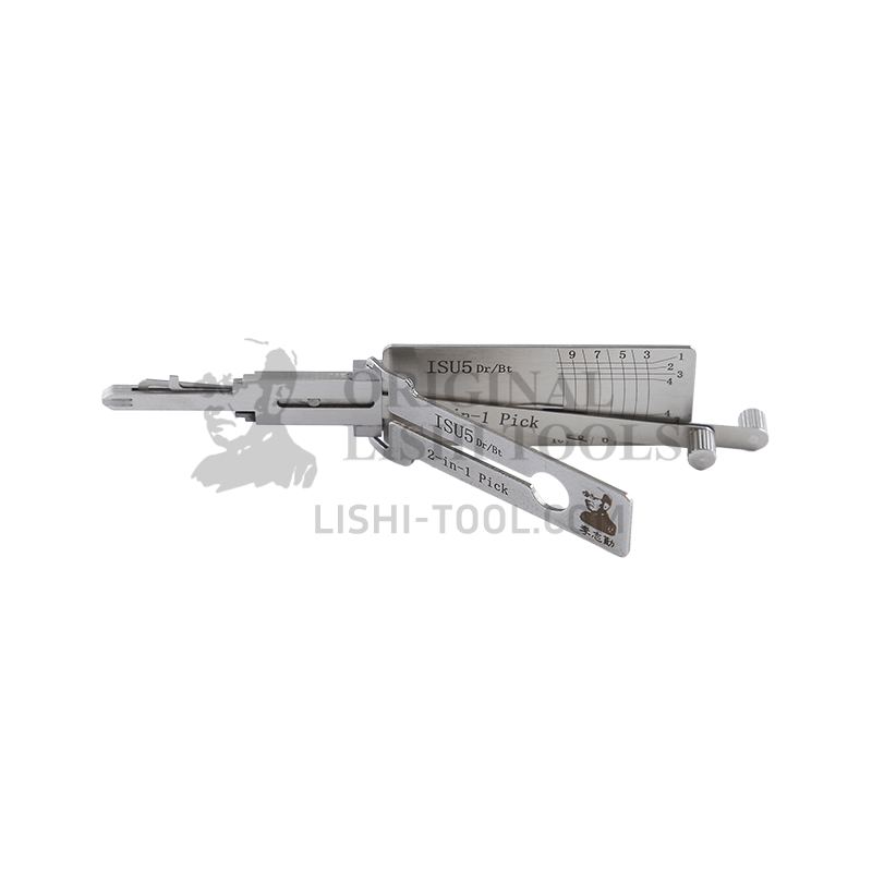 Lishi 2-in-1 (8-CUT) ISU5 Tool for Isuzu - Lock Pick and Decoder - Door Lock / Trunk / Anti-Glare