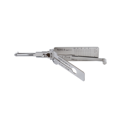 Lishi Tools(10-CUT) NSN14v.3 2-in-1 Pick & Decoder for Nissan Series  Ignition Locks Special