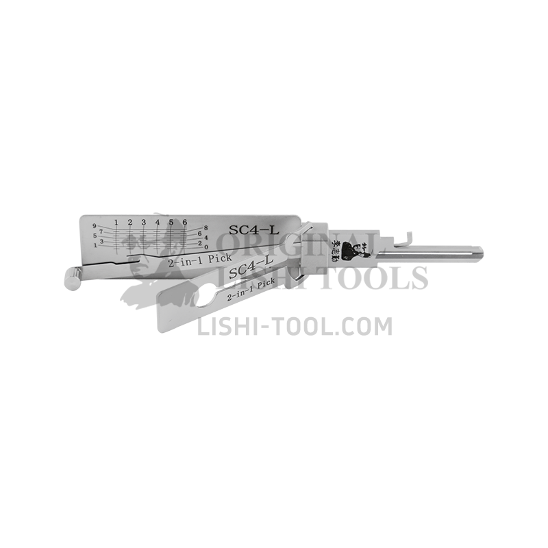 Lishi 2-in-1 SC4-L Lock Pick and Decoder Tool - High-Precision Solutio ...