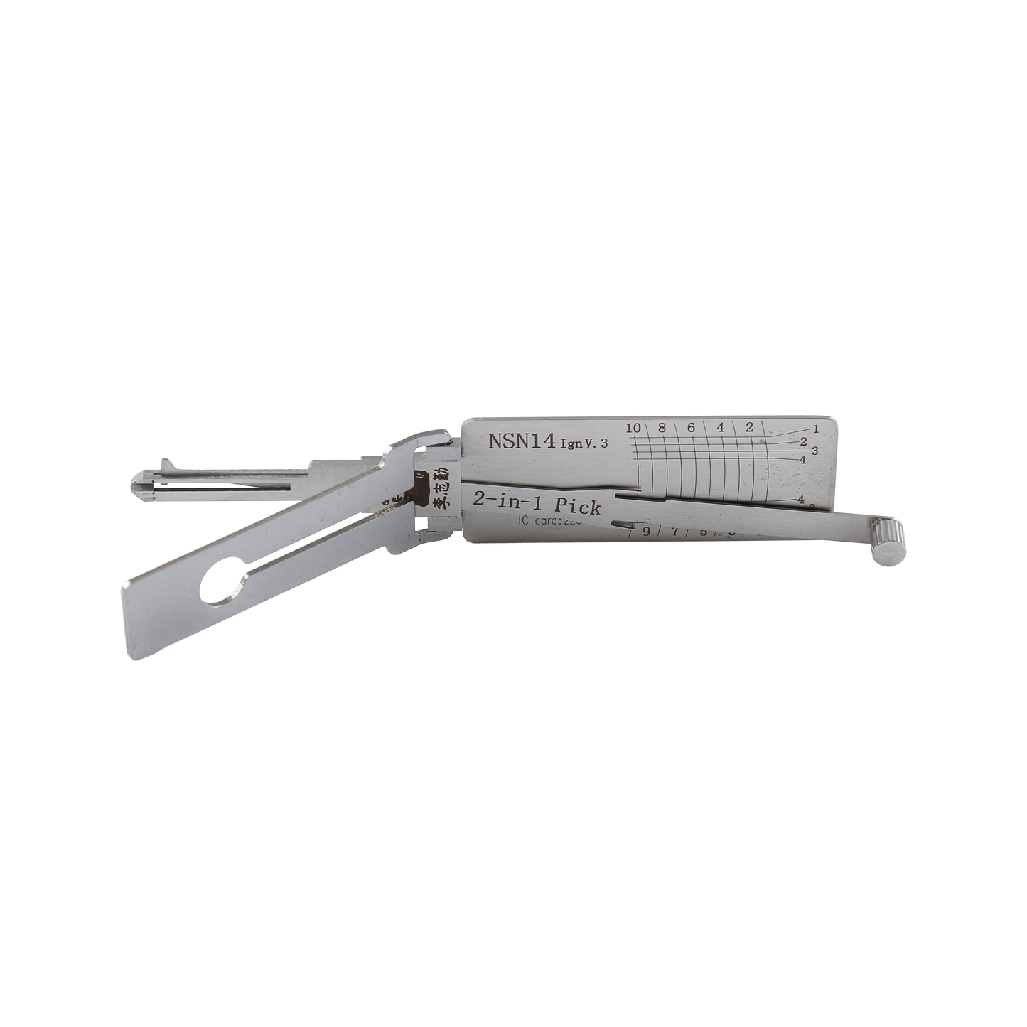 Lishi Tools(10-CUT) NSN14v.3 2-in-1 Pick & Decoder for Nissan Series  Ignition Locks Special