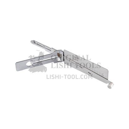 Lishi 5-CUT SX9 2-in-1 Picker and Decoder for Citroen, Peugeot, Fiat - Ignition Lock, Door Lock, Anti-Glare