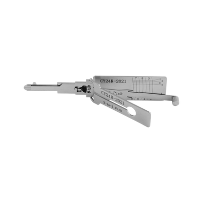 Lishi Tools(8-CUT) CY24R-2021 2-in-1 Pick & Decoder for  New Jeep Door Locks/Anti-Glare