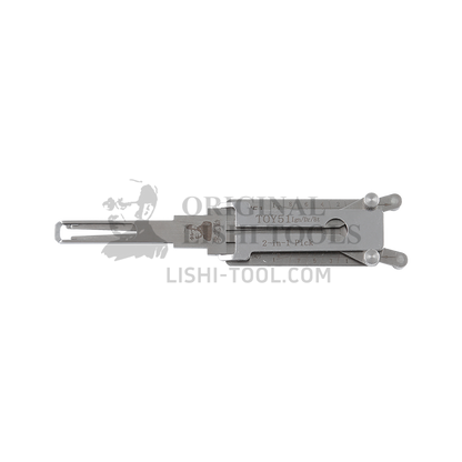 Lishi 2-in-1 (8-CUT) TOY51 Tool for Shaanxi DeLong, Hongyan Jie Shi, and Leopard CS10 - Ignition, Door, and Trunk Lock Pick and Decoder