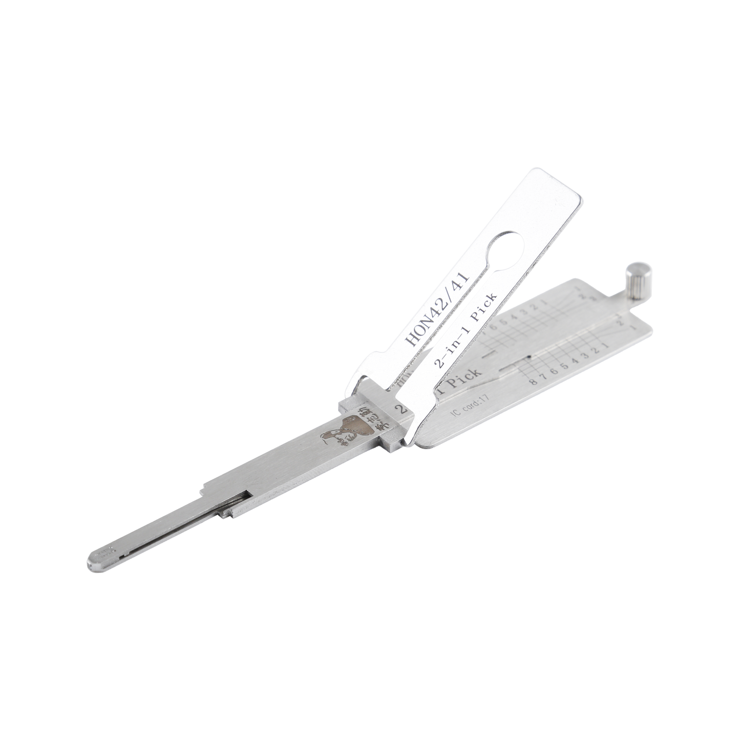 Lishi Tool (8-CUT)HON42/41 2-in-1 Pick & Decoder for Honda Motorcycles Ignition Lock