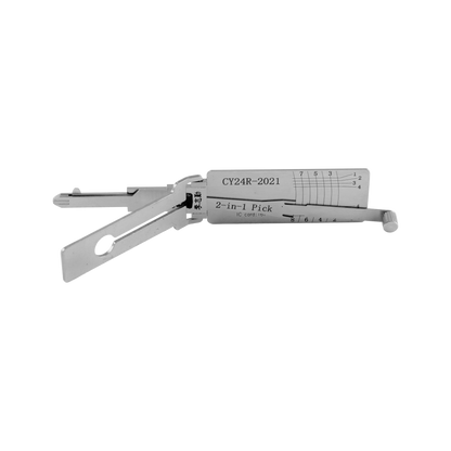Lishi Tools(8-CUT) CY24R-2021 2-in-1 Pick & Decoder for  New Jeep Door Locks/Anti-Glare