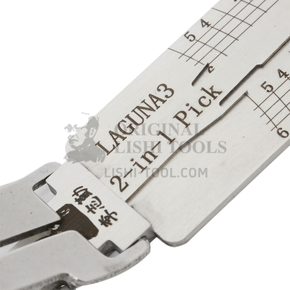 Lishi 2-in-1 (6-CUT) LAGUNA3 for Renault Laguna - Door Lock Pick and Decoder