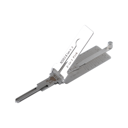 Lishi Tools(10-CUT) NSN14v.3 2-in-1 Pick & Decoder for Nissan Series  Ignition Locks Special