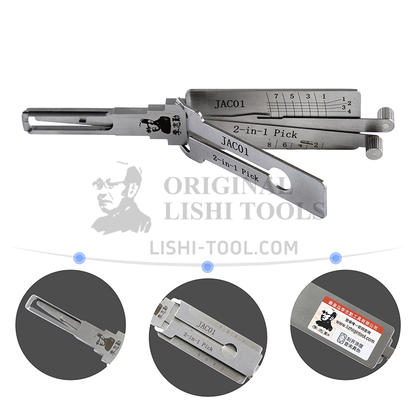 Lishi 2-in-1 (8-CUT) JAC01 for JAC Geerfa and JAC Heavy Trucks - Door Lock Pick and Decoder
