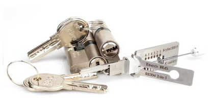 ISEO R6 (6 Pin Dimple Cylinder) – SS304 – 2-in-1 Pick & Decoder