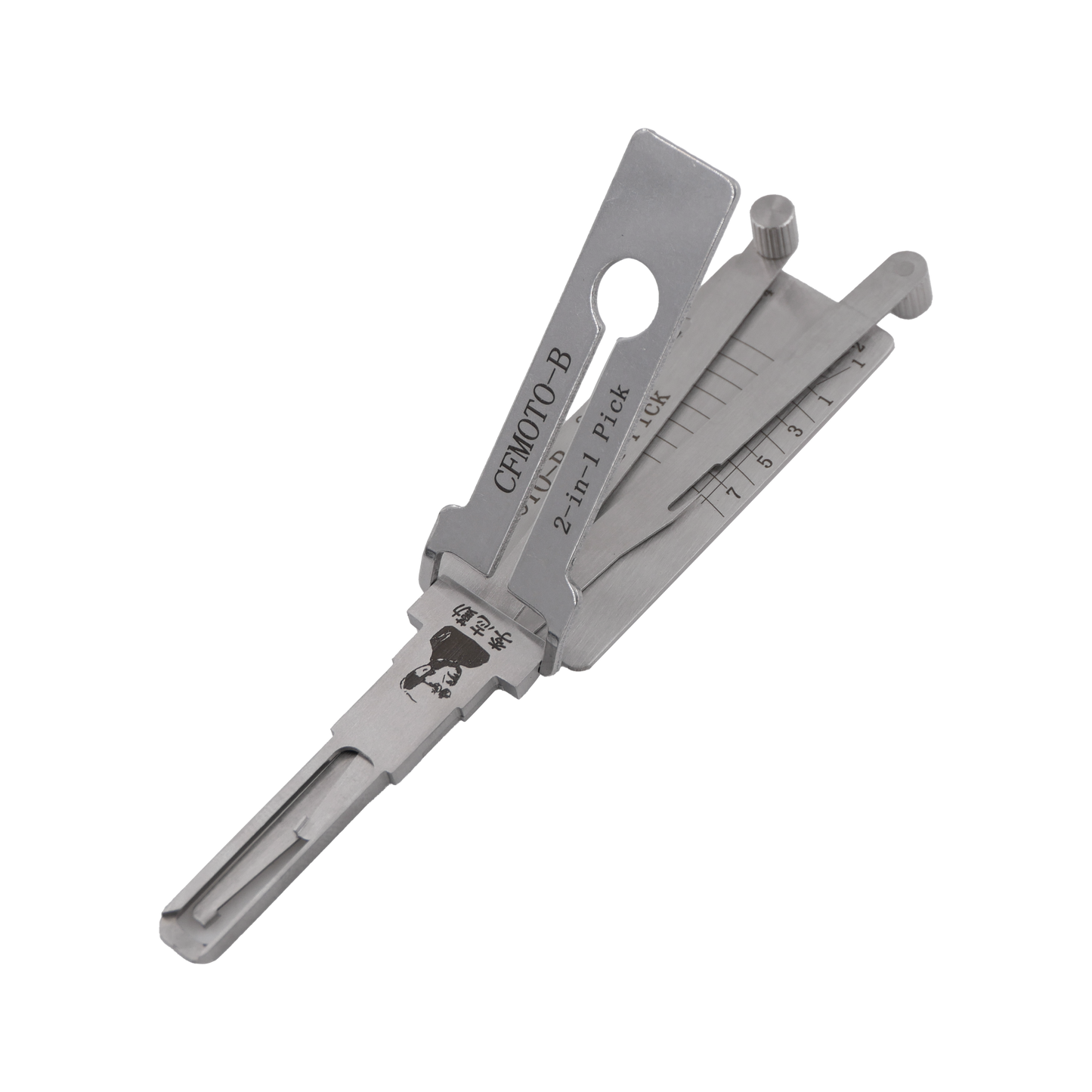 Lishi 2-in-1 CFMOTO- B Motorcycle Pick and Decoder Tool